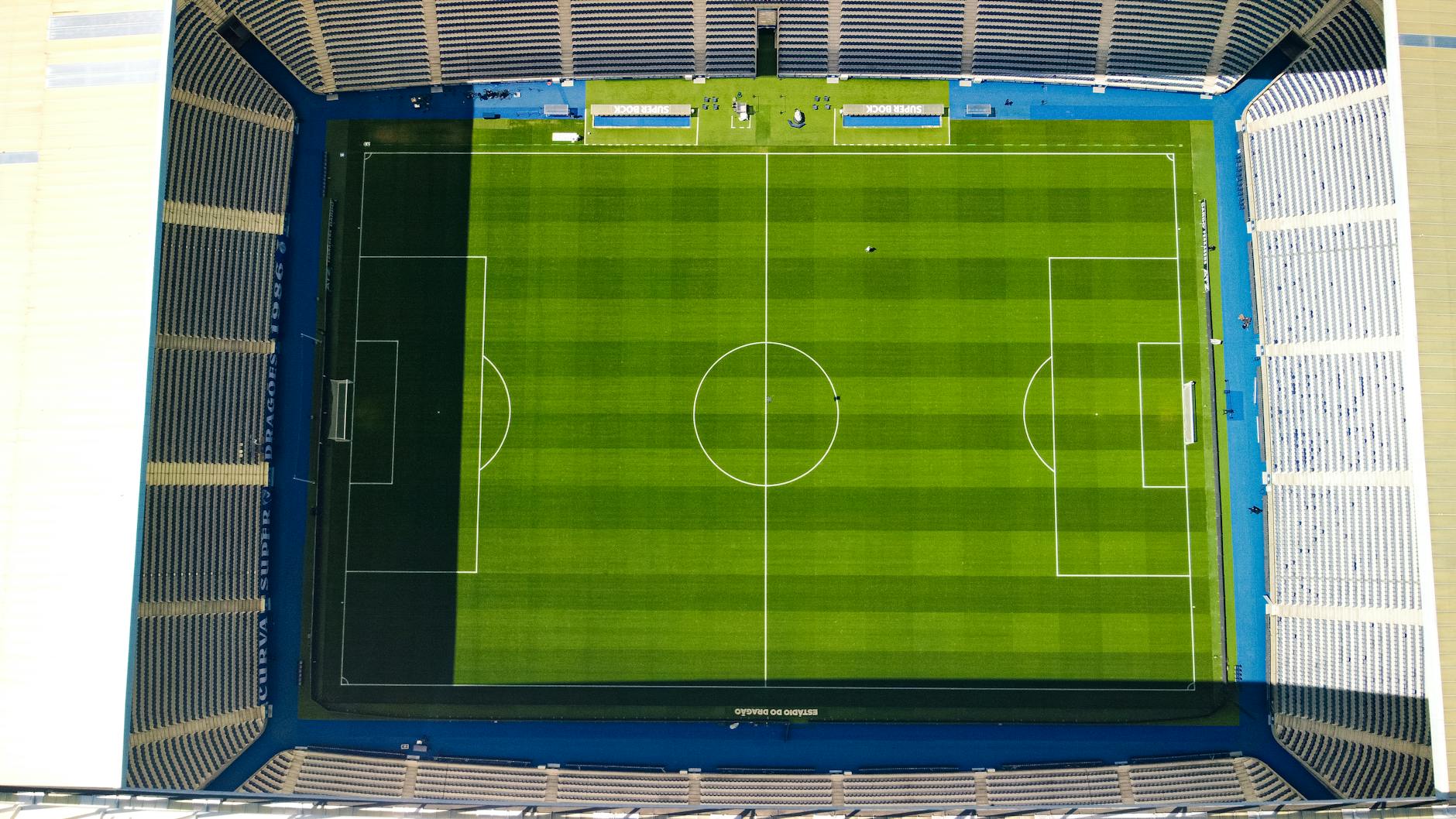 Aerial shot of Estádio do Dragão
